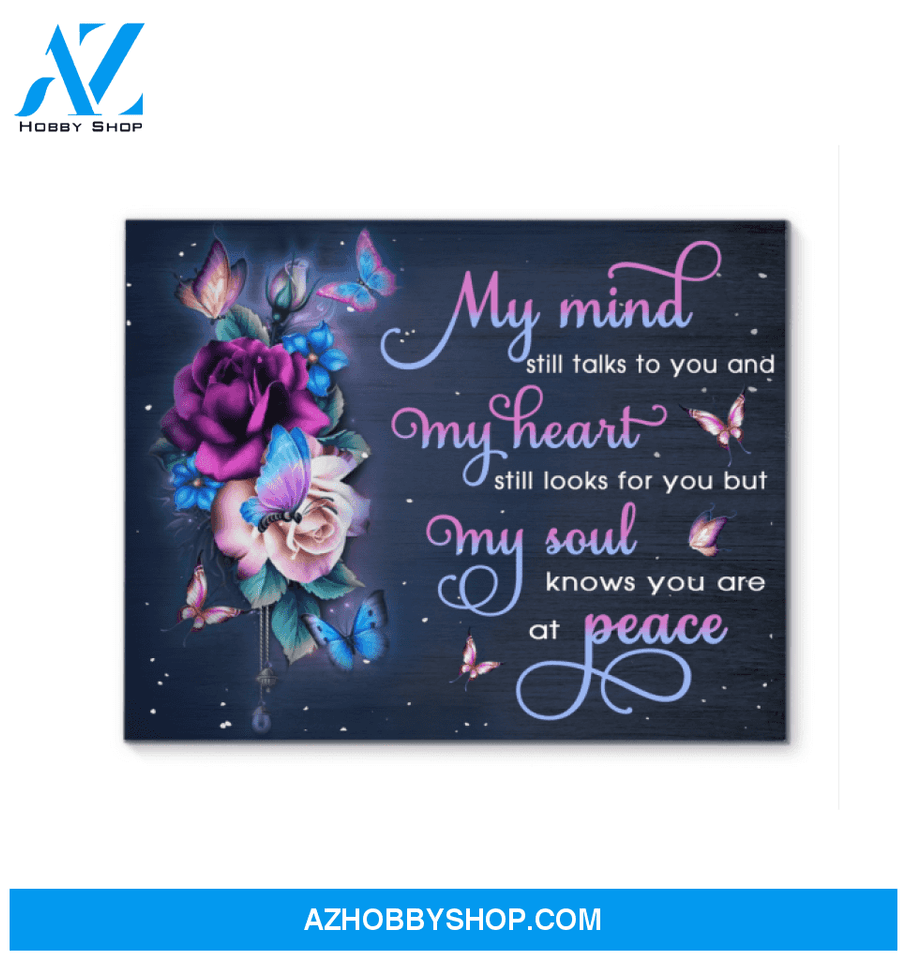 Butterfly My Mind Still Talks To You Wall Art Canvas Prints