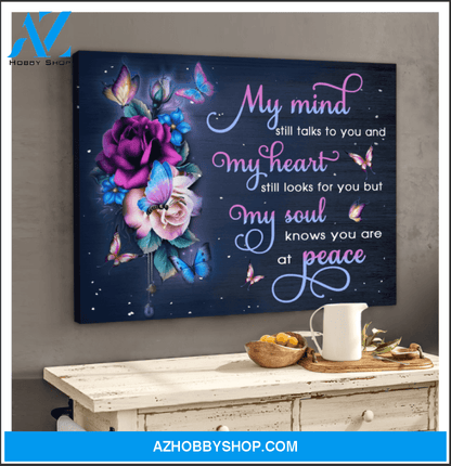 Butterfly My Mind Still Talks To You Wall Art Canvas Prints