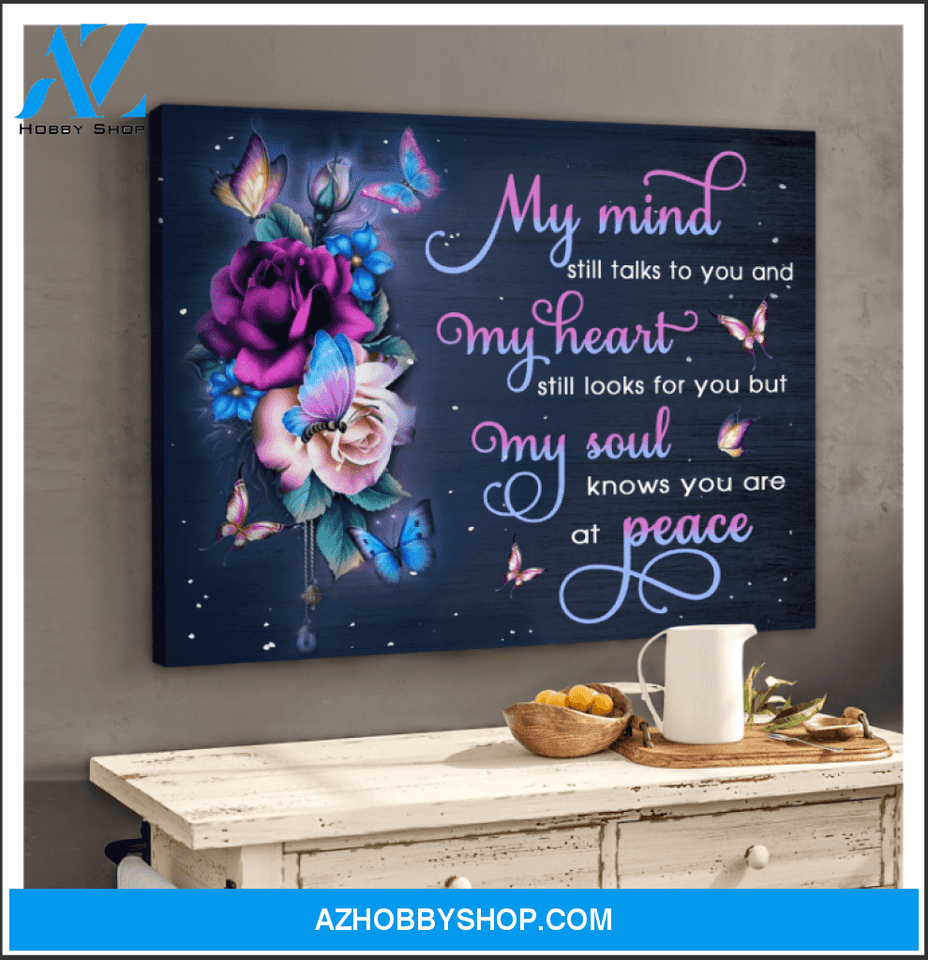 Butterfly My Mind Still Talks To You Wall Art Canvas Prints