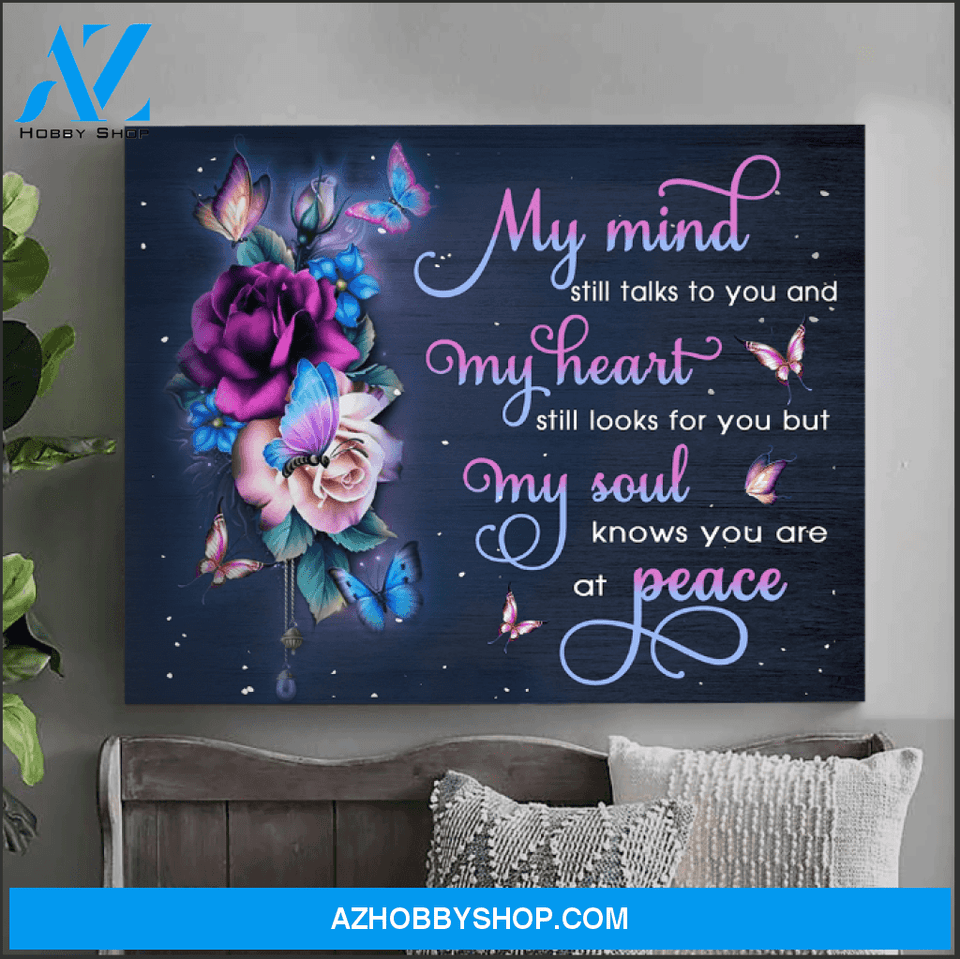 Butterfly My Mind Still Talks To You Wall Art Canvas Prints