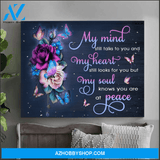 Butterfly My Mind Still Talks To You Wall Art Canvas Prints
