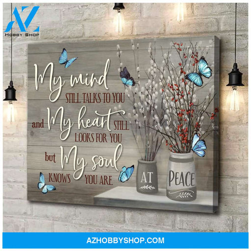 Butterfly My Mind Wall Art Canvas, Wall Decor Visual Art