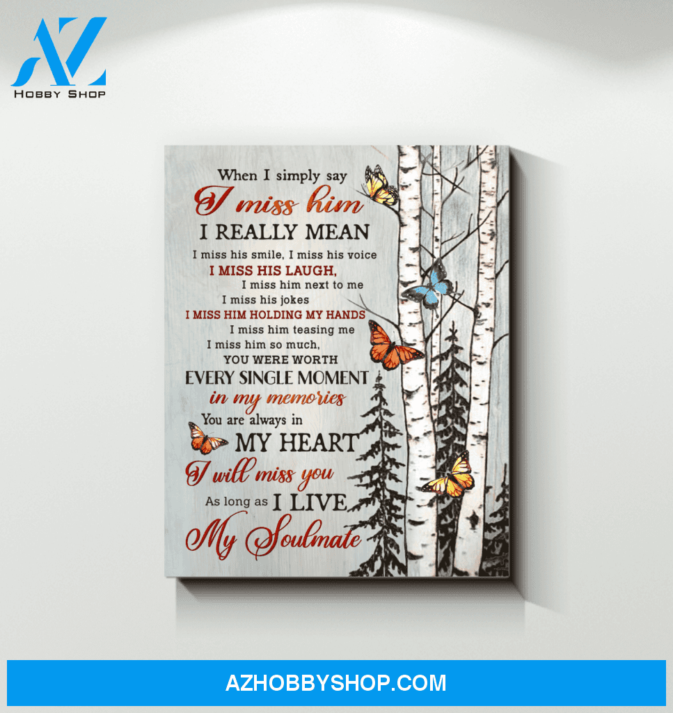 Butterfly My Soulmate Wall Art Canvas Prints
