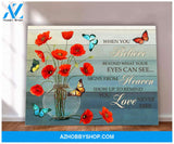 Butterfly Poppies When You Believe Wall Art Canvas Prints