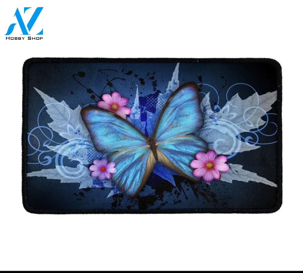 Butterfly Print Doormat Indoor And Outdoor Mat Entrance Rug Sweet Home Decor Housewarming Gift Gift For Friend Family Butterflies Lovers