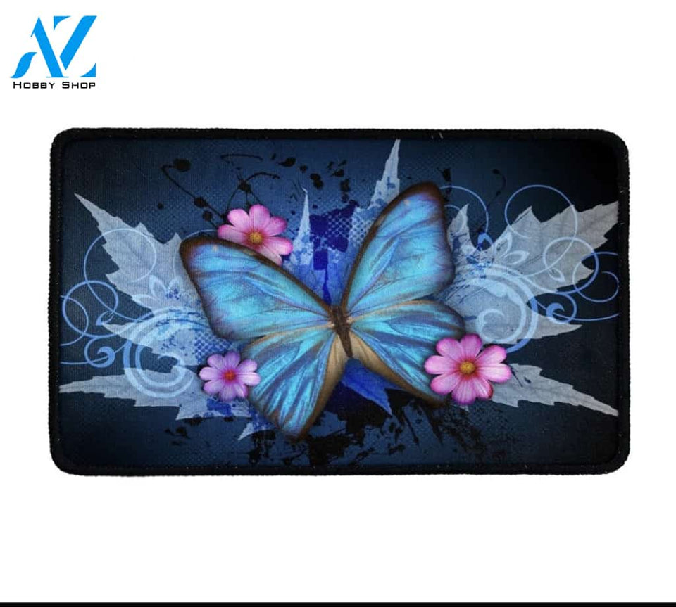 Butterfly Print Doormat Indoor And Outdoor Mat Entrance Rug Sweet Home Decor Housewarming Gift Gift For Friend Family Butterflies Lovers