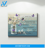 Butterfly (Purple) When You Believe Wall Art Canvas Prints