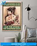 Butterfly She Whispered Back Vertical Art Canvas, Wall Decor Visual Art