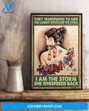 Butterfly She Whispered Back Vertical Art Canvas, Wall Decor Visual Art