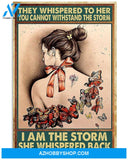 Butterfly She Whispered Back Vertical Art Canvas, Wall Decor Visual Art