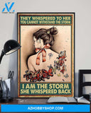 Butterfly She Whispered Back Vertical Art Canvas, Wall Decor Visual Art