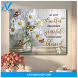 Butterfly So Very Thankful Wall Art Canvas Prints