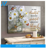 Butterfly So Very Thankful Wall Art Canvas Prints