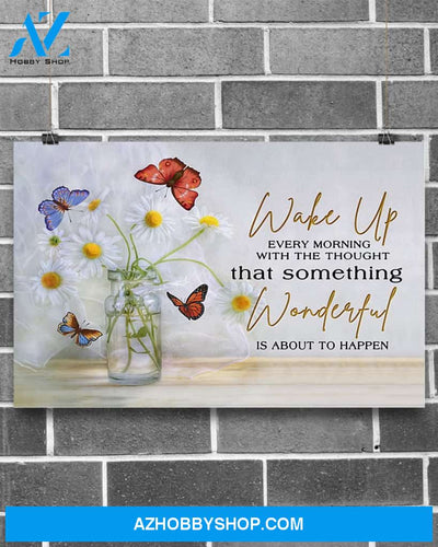 Butterfly Something Wonderful Is About To Happen Wall Hanging, Wall Decor Visual Art