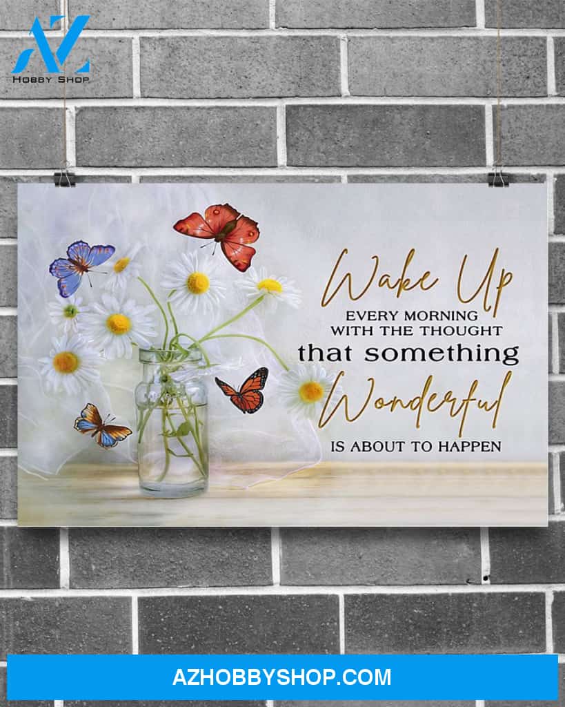 Butterfly Something Wonderful Is About To Happen Wall Hanging, Wall Decor Visual Art