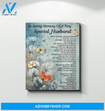 Butterfly Special Husband Wall Art Canvas Prints