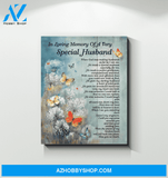 Butterfly Special Husband Wall Art Canvas Prints