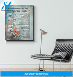 Butterfly Special Wife Canvas Wall Art