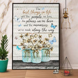 Butterfly The Best Things In Life Are The People We Love Paper Poster No Frame Matte Canvas Wall Decor