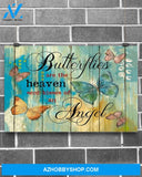 Butterfly The Heaven Sent Kisses Of An Angel Canvas Wall Art, Wall Decor Visual Art