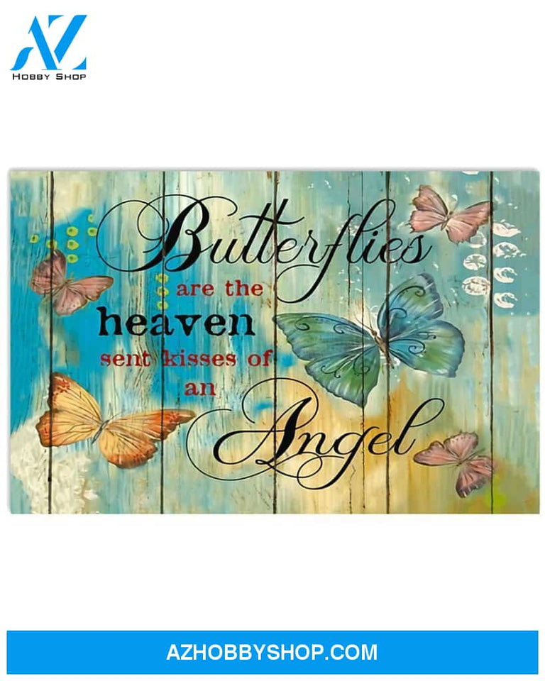 Butterfly The Heaven Sent Kisses Of An Angel Canvas Wall Art, Wall Decor Visual Art