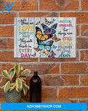 Butterfly They Walk Beside Us Every Day Canvas Wall Art, Wall Decor Visual Art