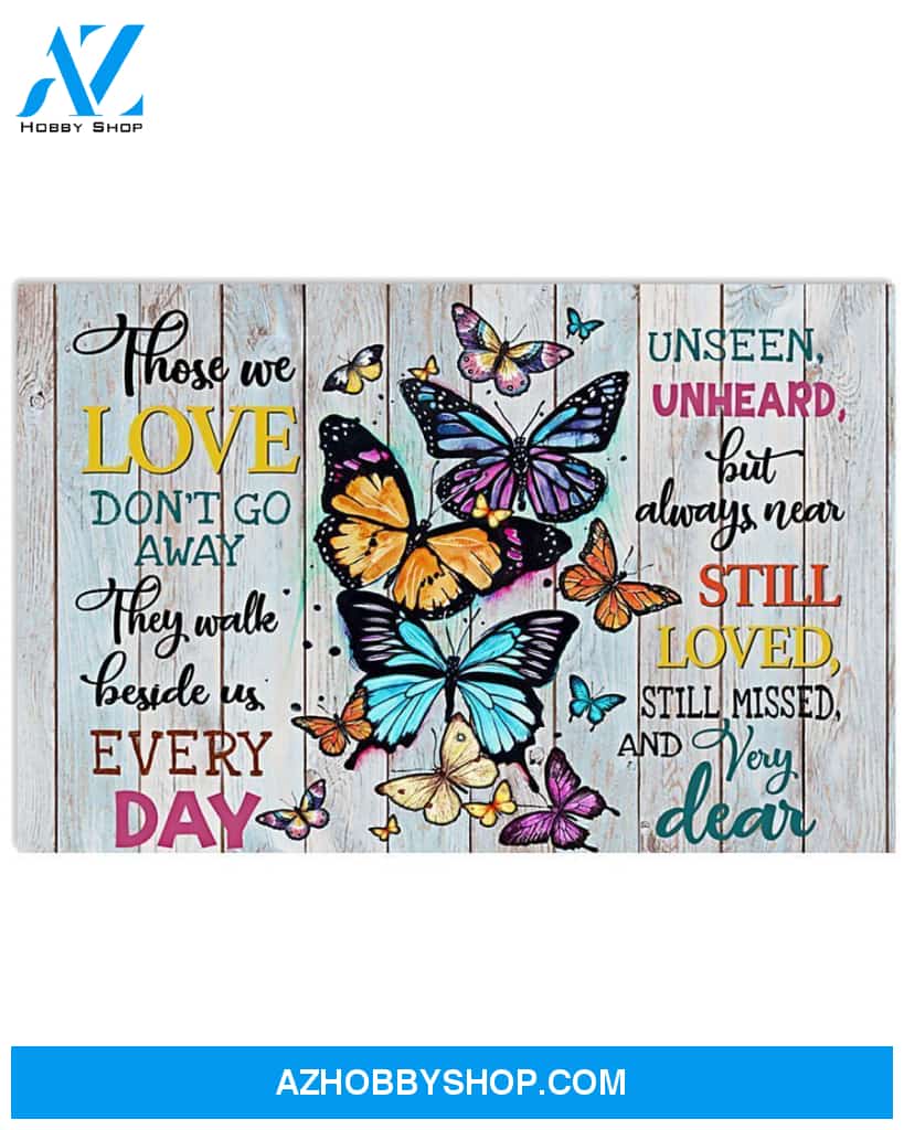 Butterfly They Walk Beside Us Every Day Canvas Wall Art, Wall Decor Visual Art