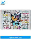 Butterfly They Walk Beside Us Every Day Canvas Wall Art, Wall Decor Visual Art