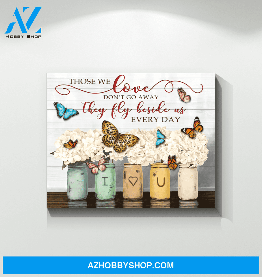 Butterfly Those We Love Canvas Wall Art, Wall Decor Visual Art
