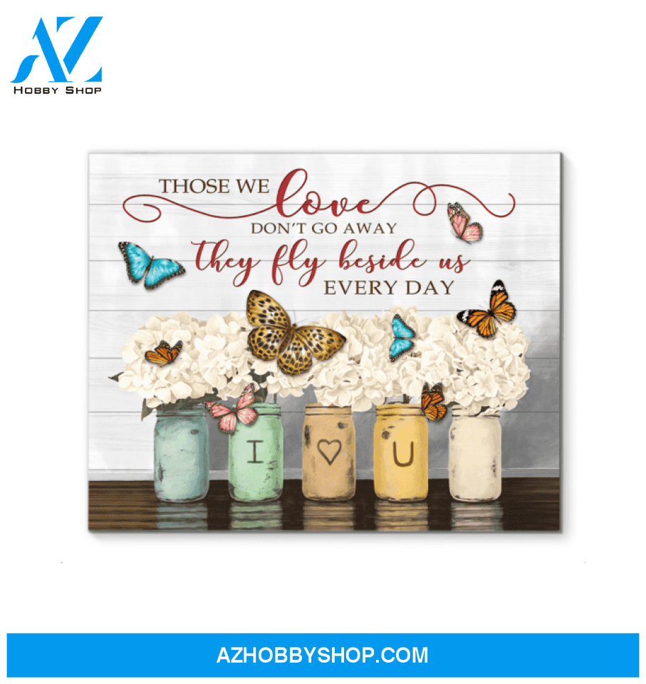 Butterfly Those We Love Canvas Wall Art, Wall Decor Visual Art