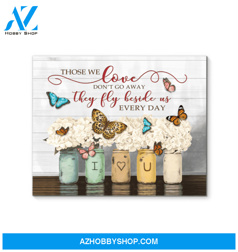 Butterfly Those We Love Canvas Wall Art, Wall Decor Visual Art