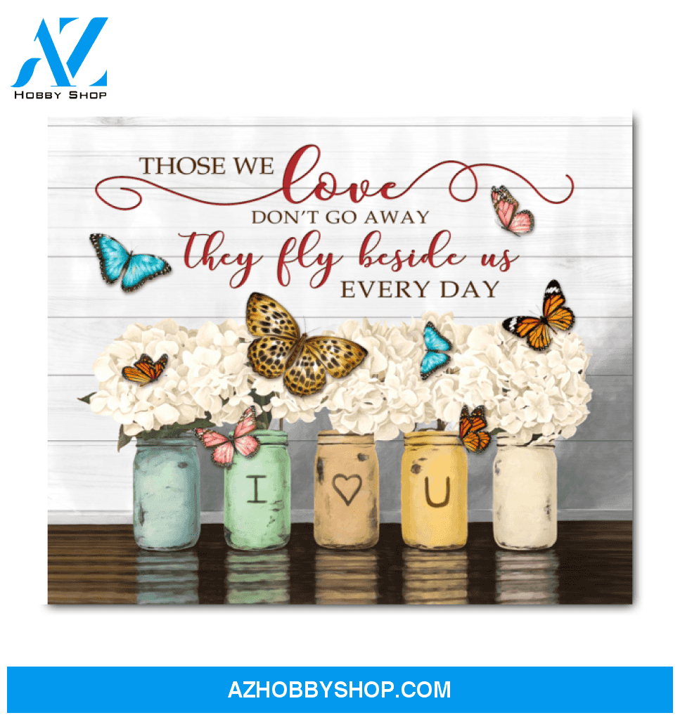 Butterfly Those We Love Canvas Wall Art, Wall Decor Visual Art