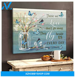 Butterfly Those We Love Canvas Wall Art, Wall Decor Visual Art