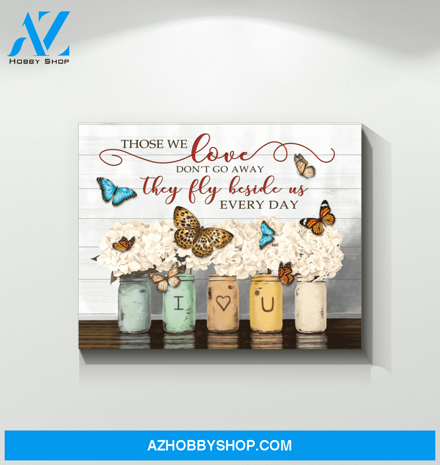 Butterfly Those We Love Canvas Wall Art, Wall Decor Visual Art