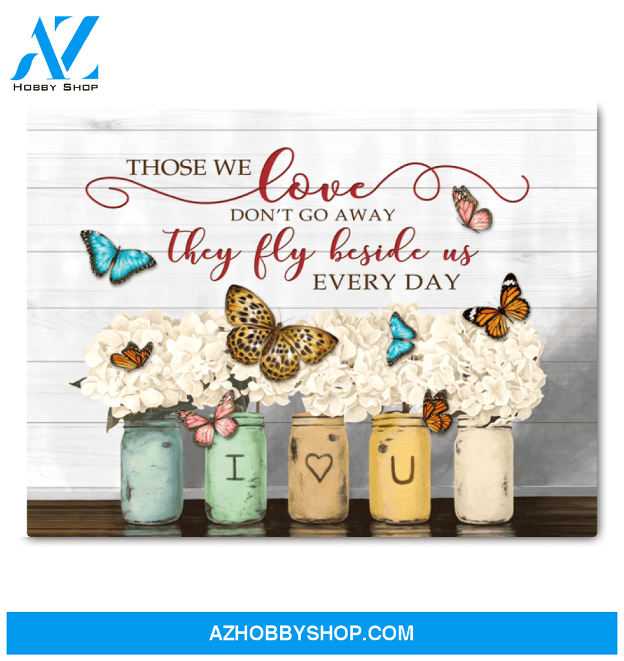 Butterfly Those We Love Canvas Wall Art, Wall Decor Visual Art
