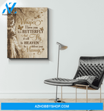 Butterfly Whisper I Love You Wall Art Canvas Prints