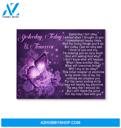 Butterfly - Yesterday, Today, Tomorrow Framed Canvas