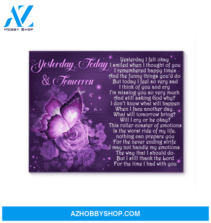 Butterfly - Yesterday, Today, Tomorrow Framed Canvas