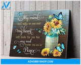 Butterfly You Are At Peace Wall Art Canvas Prints
