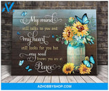 Butterfly You Are At Peace Wall Art Canvas Prints