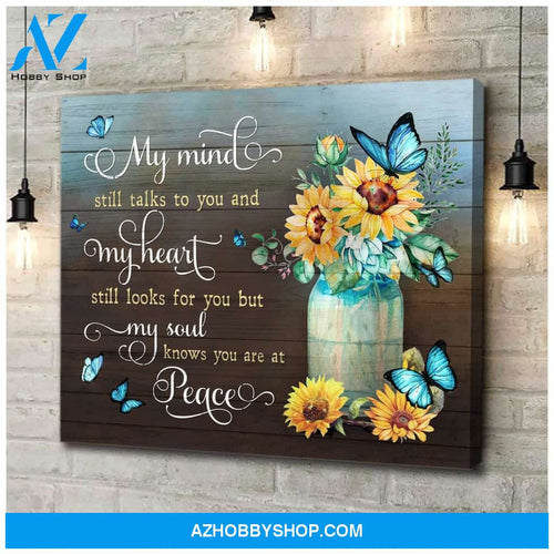Butterfly You Are At Peace Wall Art Canvas Prints