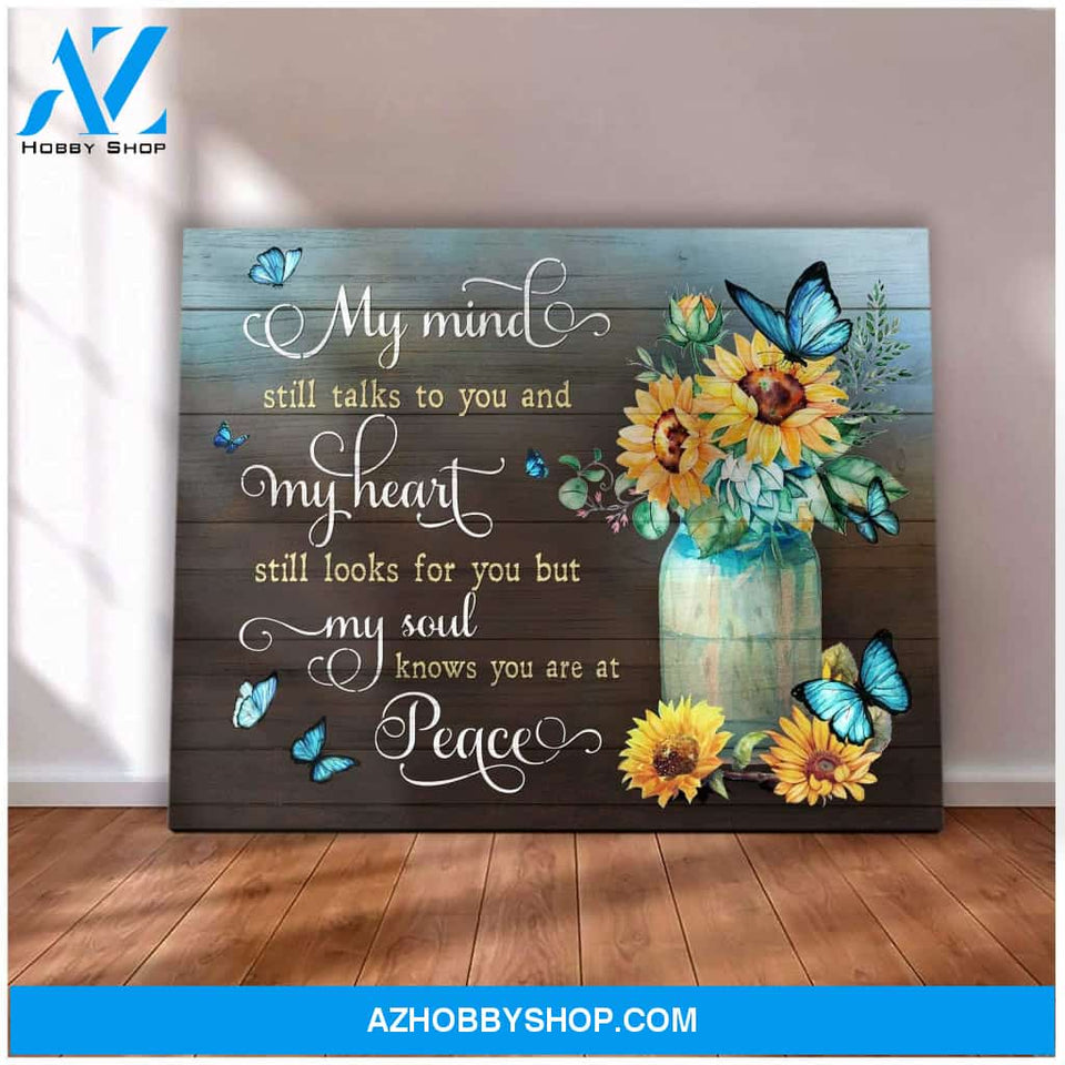 Butterfly You Are At Peace Wall Art Canvas Prints