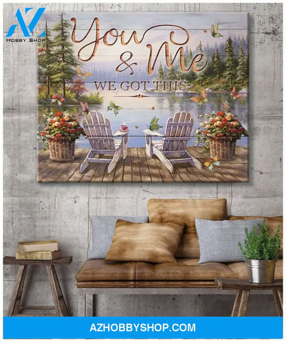 Butterfly You & Me Wall Art Canvas Prints