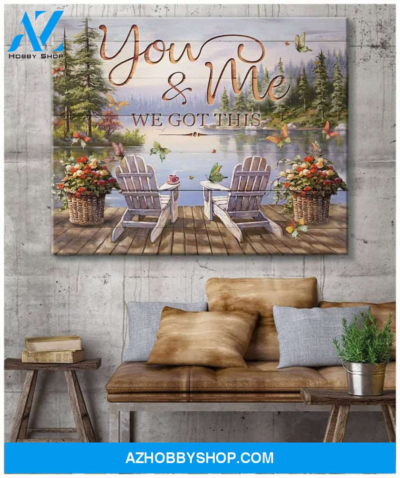 Butterfly You & Me Wall Art Canvas Prints