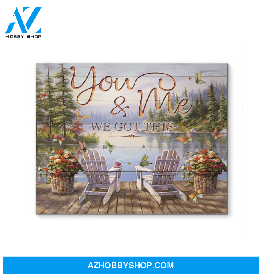 Butterfly You & Me Wall Art Canvas Prints