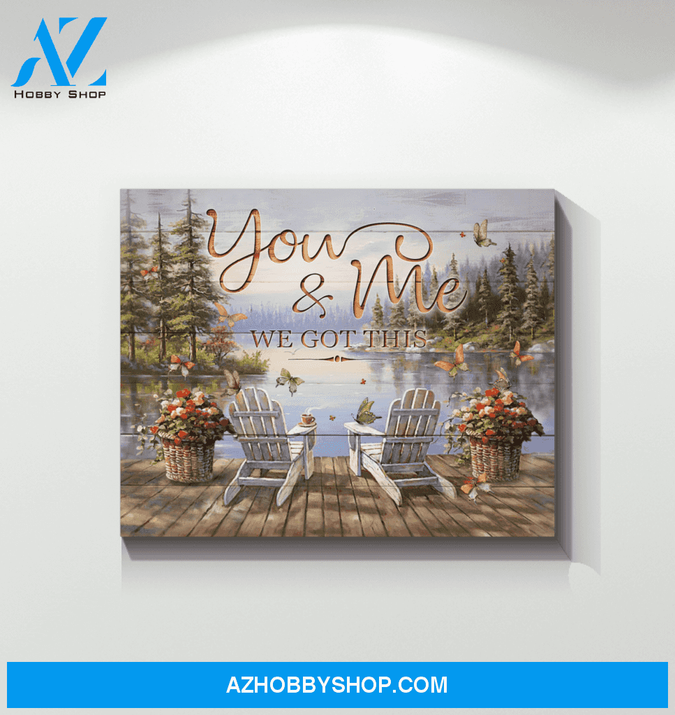 Butterfly You & Me Wall Art Canvas Prints