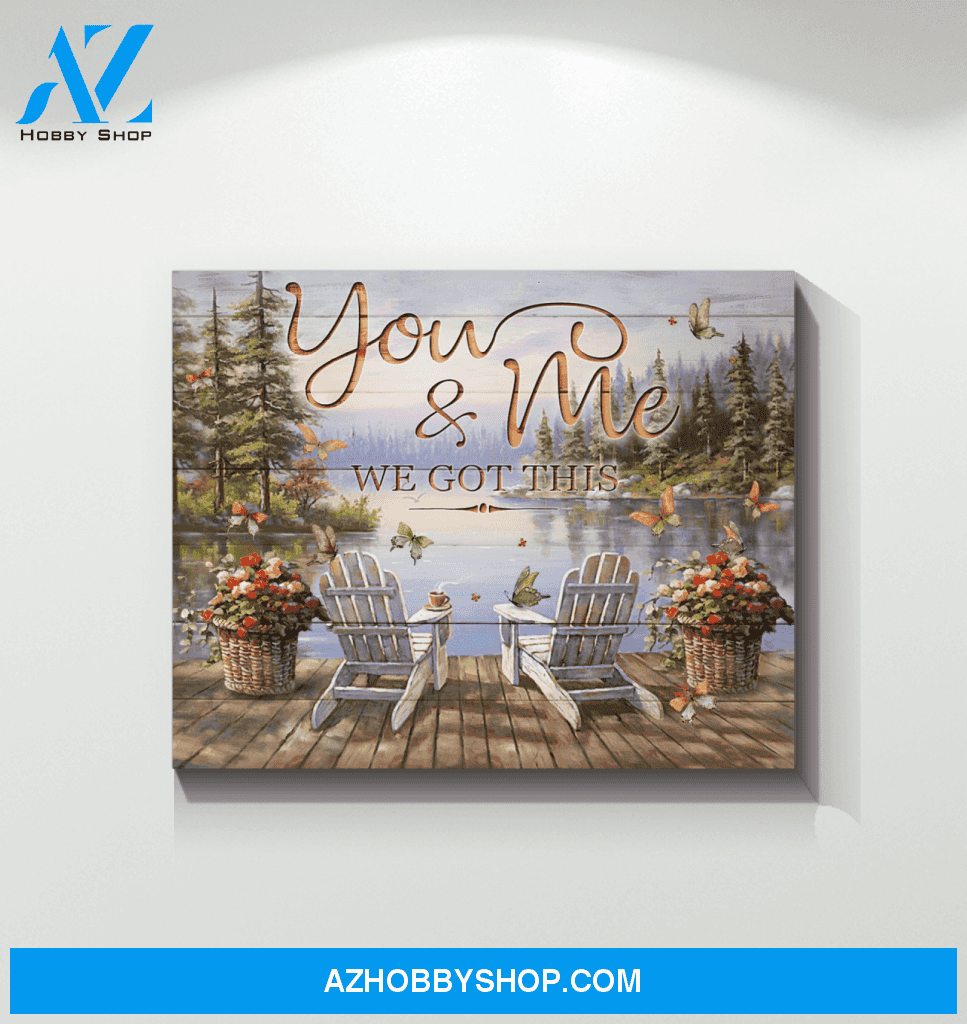 Butterfly You & Me Wall Art Canvas Prints