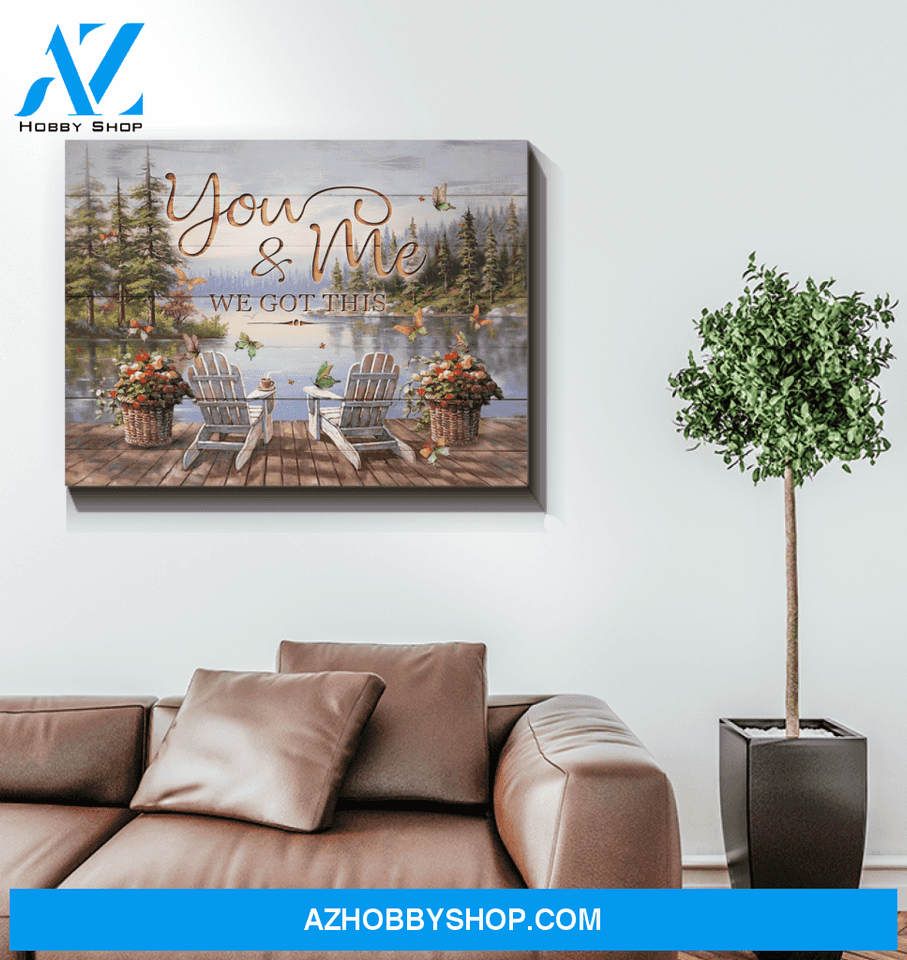 Butterfly You & Me Wall Art Canvas Prints