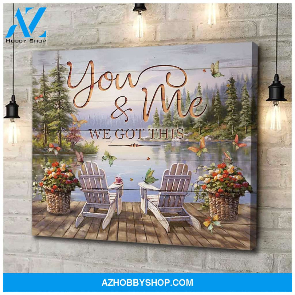 Butterfly You & Me Wall Art Canvas Prints