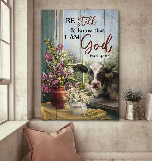 By The Window Be Still And Know That Im God Poster Canvas Wall Decor Visual Art